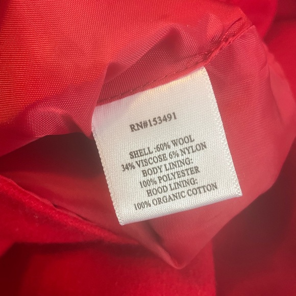 HOPE & HENRY sz Medium Girls Cape Double Breasted Pockets Tan Plaid Hood Lining - Picture 9 of 14